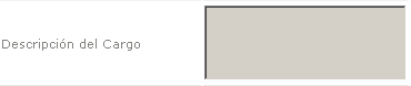 Descripción del Cargo