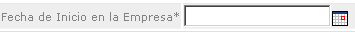 Fecha de Inicio en la Empresa